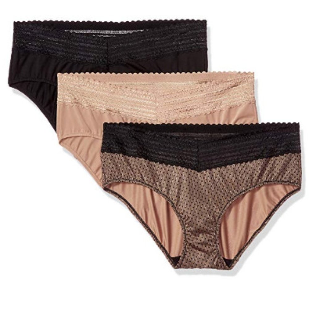 Women's No Muffin Top Hipster Panties 3pack